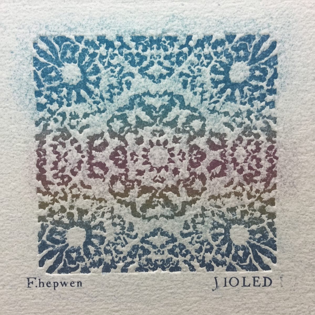 Kort med guldfolie og håndskrift